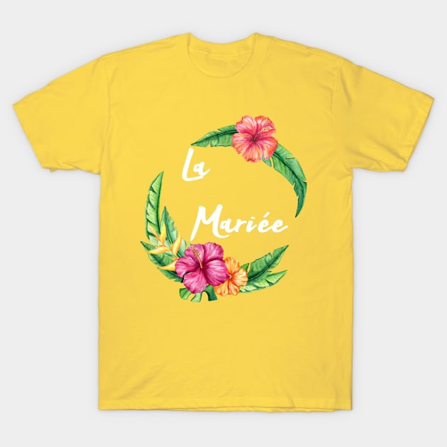 La Mariee tropicale T-Shirt by ChezALi